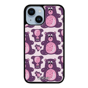 iPhone 15 suojakuoret - Purple Teddy Bear - Ei
