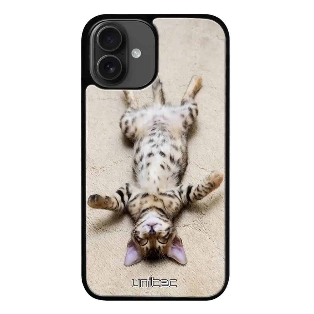 iPhone 16 Plus kissa suojakuoret - Relaxing Cat - Ei