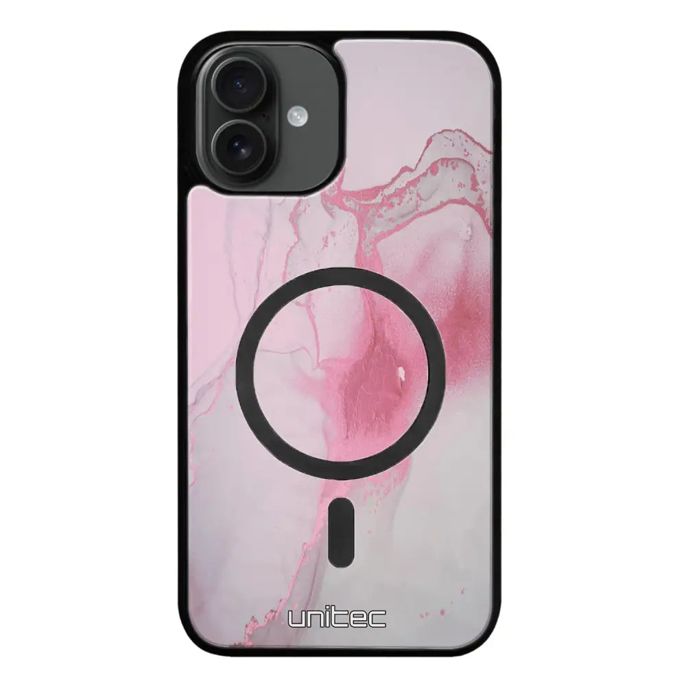iPhone 16 Plus marmori suojakuoret - Pink Pok Rie