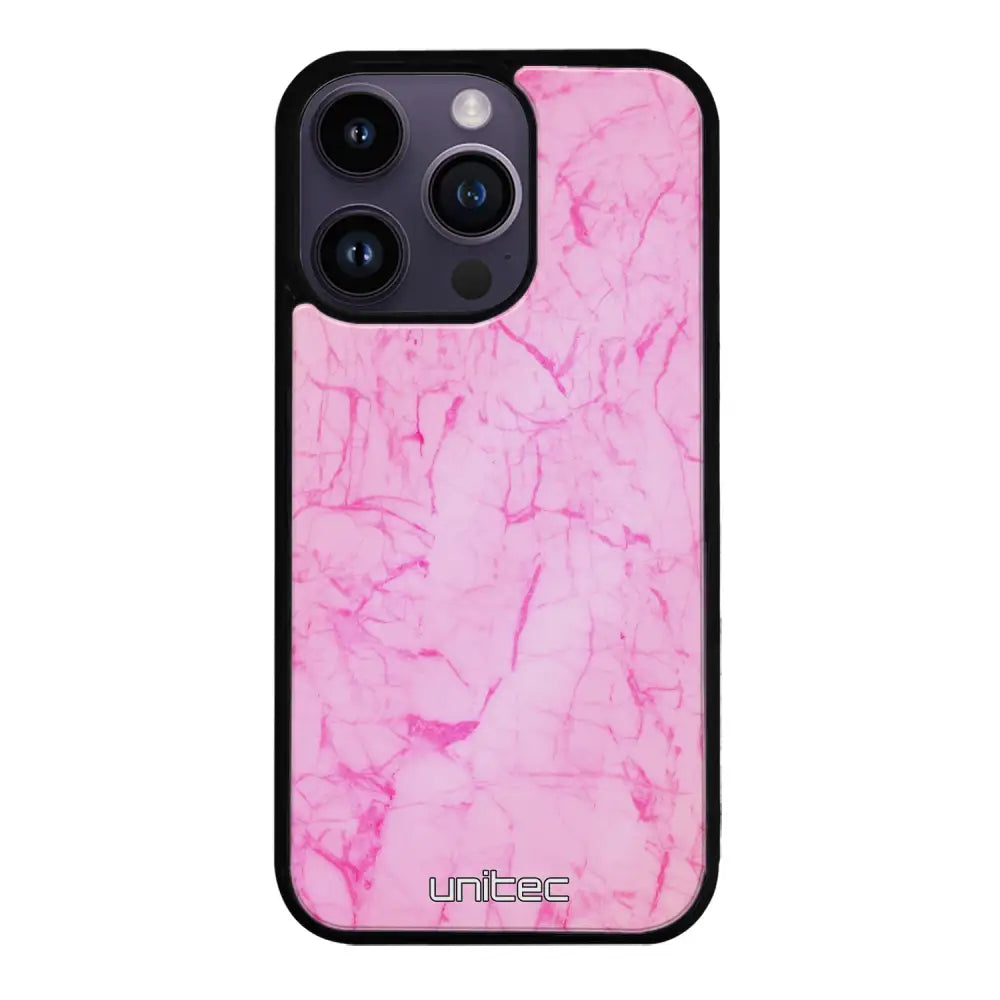 iPhone 16 Pro marmori suojakuoret - Light Pink Marble - Ei