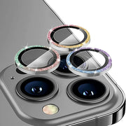 Pastellinväriset glitterkameran linssin suojarengas iPhone 16 Pro ja Pro Max
