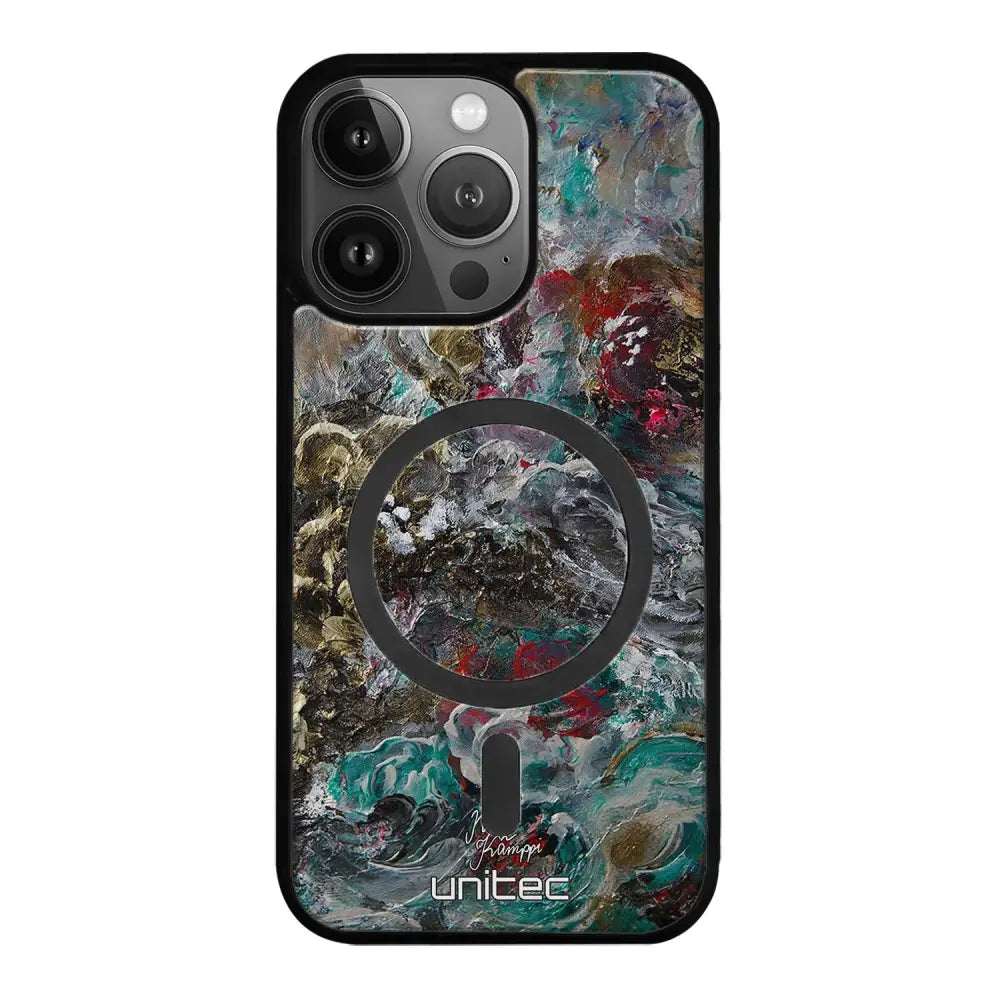 iPhone 16 Pro Max modern art suojakuoret - Heart Knows - Noora Kämppi