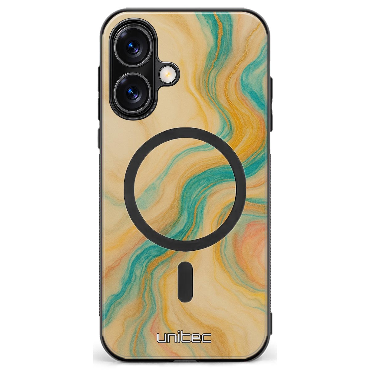 iPhone 16 Suojakuoret Marmori – Emerald Waves