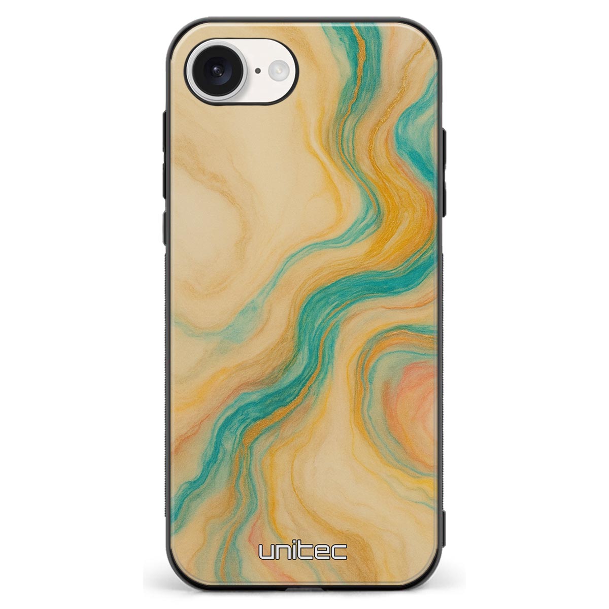 iPhone 16e Suojakuoret Marmori – Emerald Waves