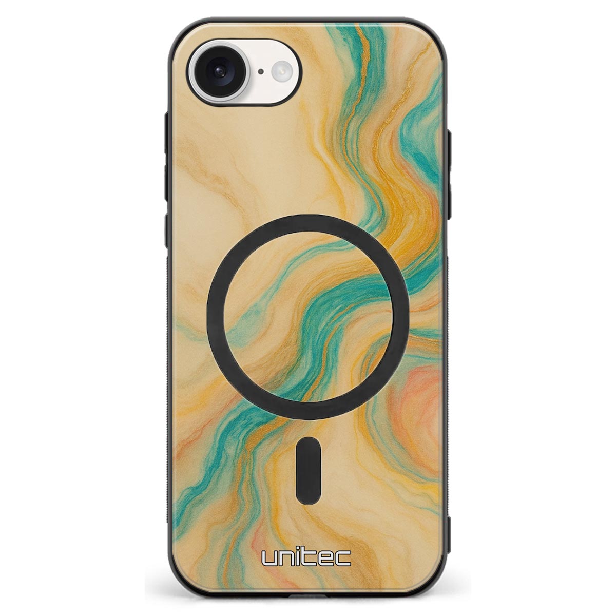 iPhone 16e Suojakuoret Marmori – Emerald Waves