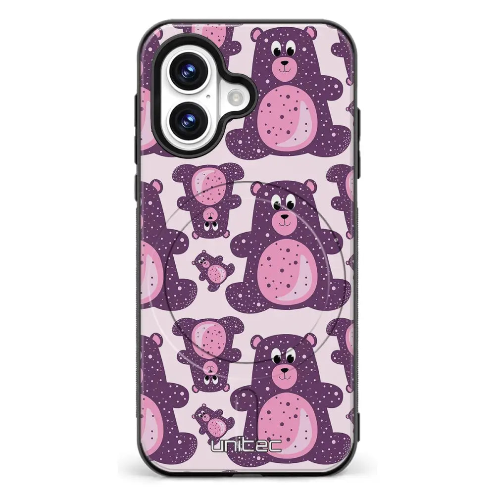 iPhone 17 suojakuoret Purple Teddy Bear
