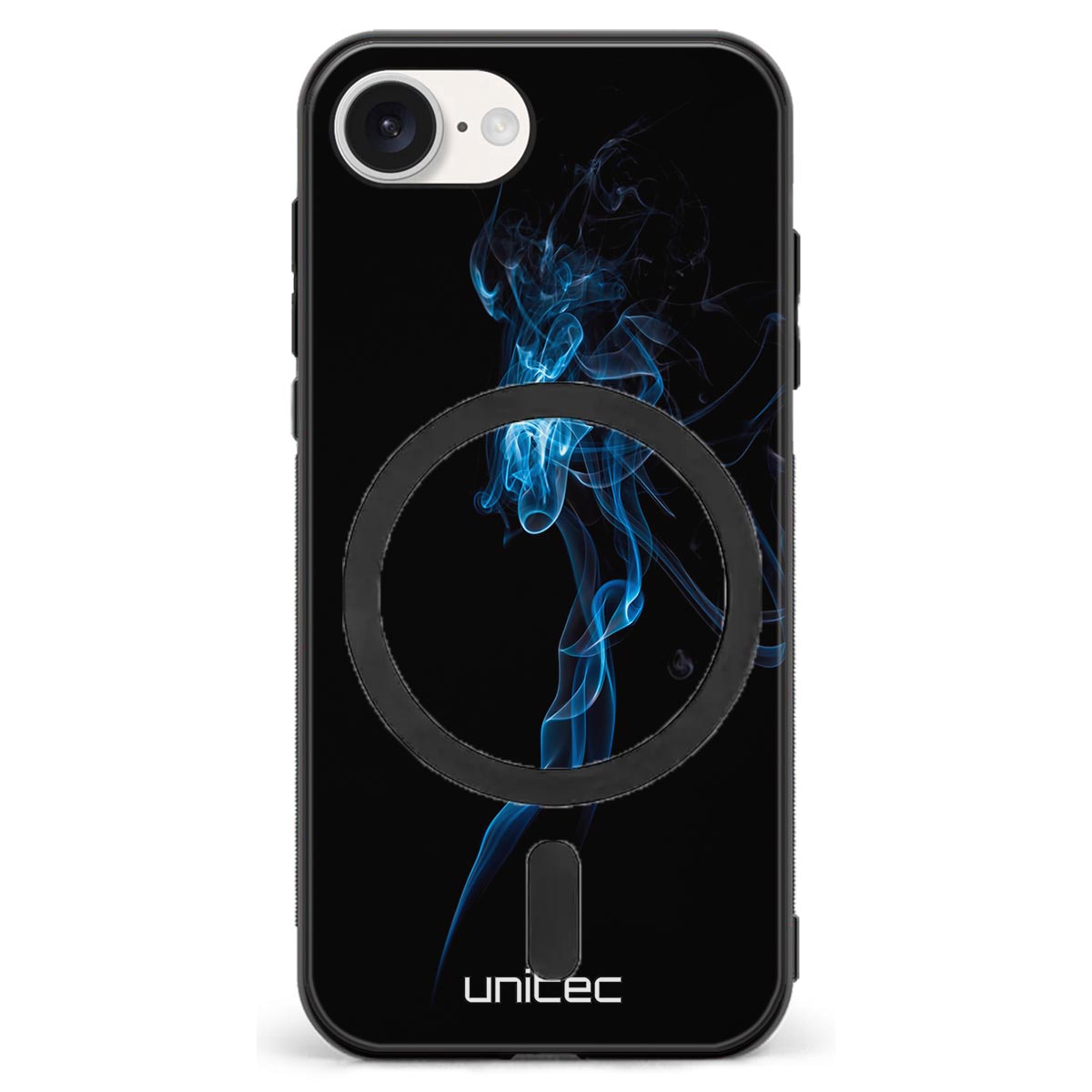iPhone 17e suojakuoret - Blue Smoke On Black