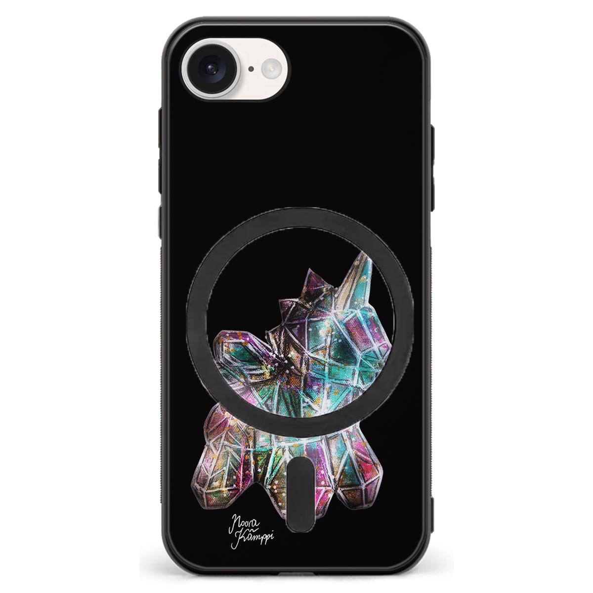 iPhone 17e unicorn suojakuoret - Musta - Noora Kämppi