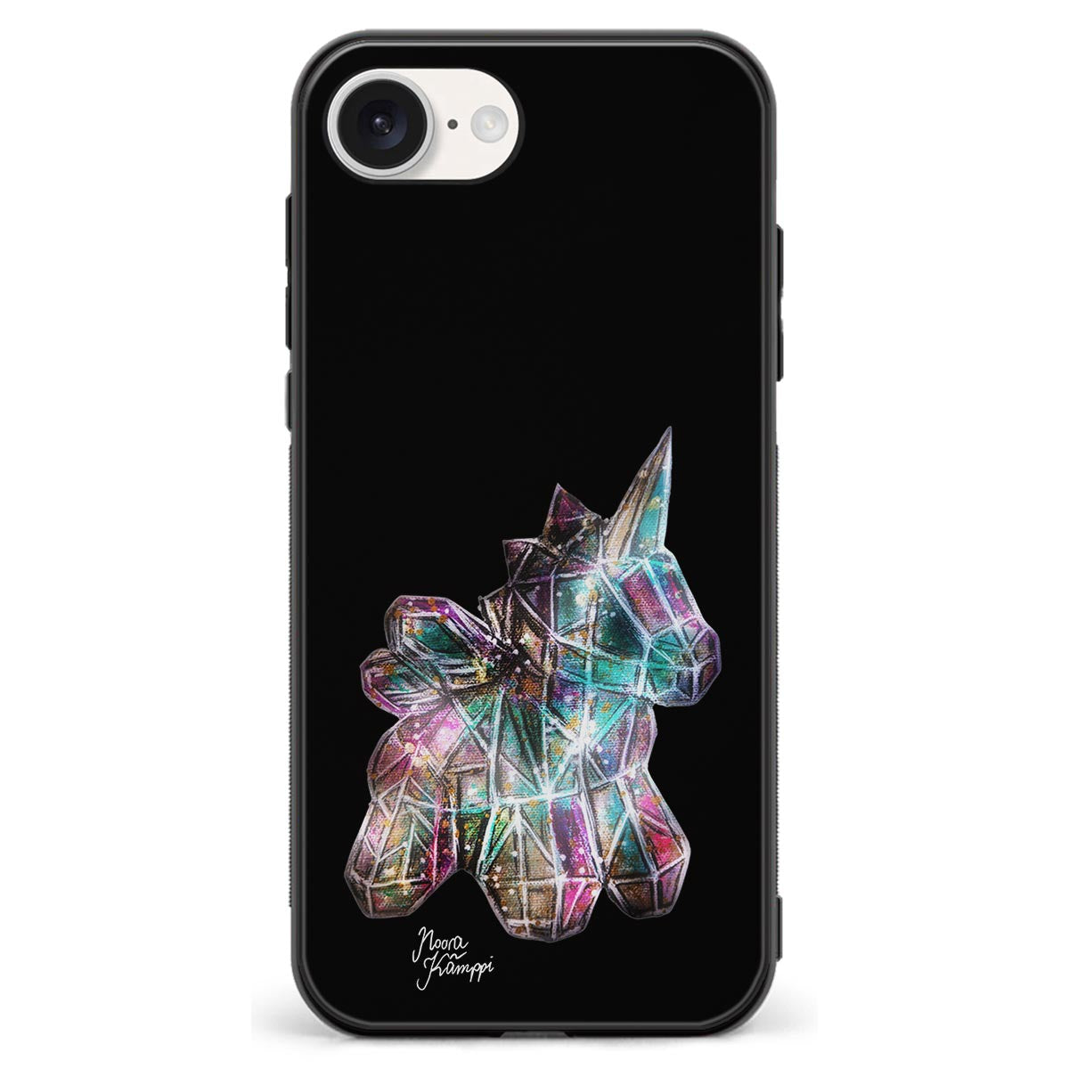 iPhone 17e unicorn suojakuoret - Musta - Noora Kämppi