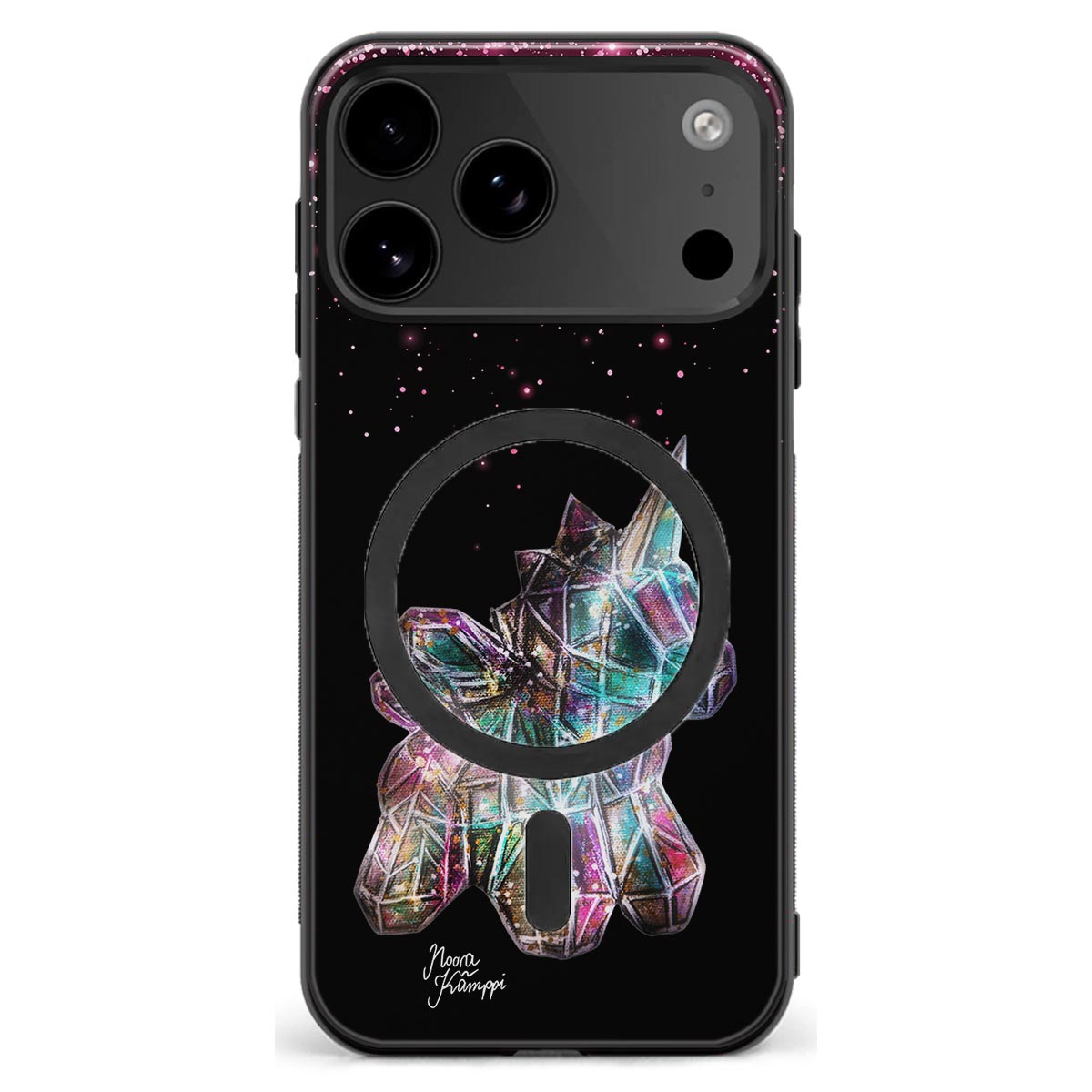 iPhone 18 Pro Max unicorn suojakuoret - Pinkki - Noora Kämppi