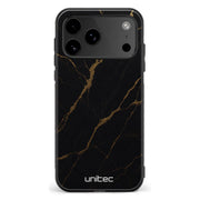iPhone 18 Pro Max Suojakuoret Marmori – Midnight Gold