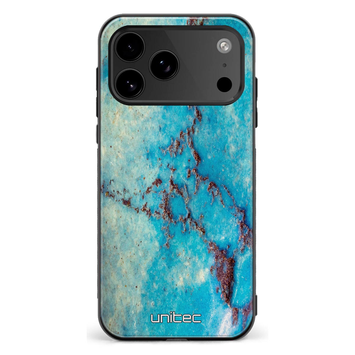 iPhone 18 Pro Max marmori suojakuoret - Turquoise Marble