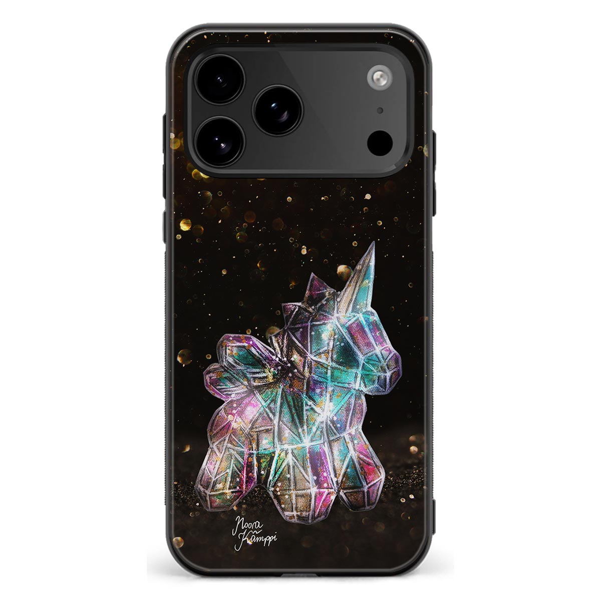 iPhone 18 Pro Max unicorn suojakuoret - Kulta - Noora Kämppi