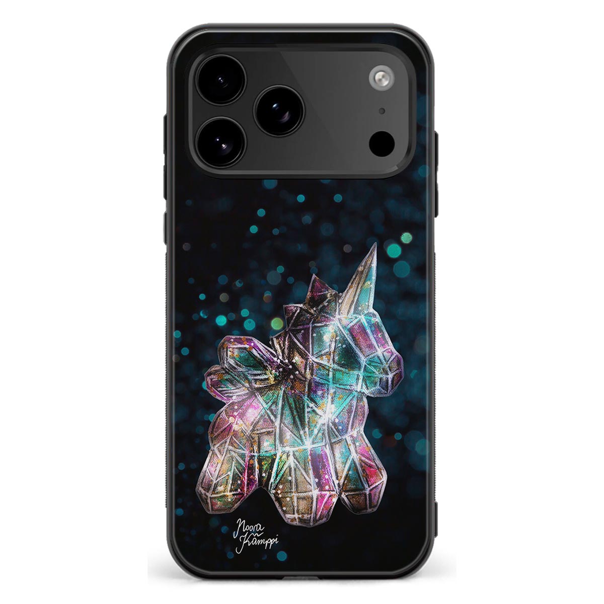 iPhone 18 Pro Max unicorn suojakuoret - Sininen - Noora Kämppi