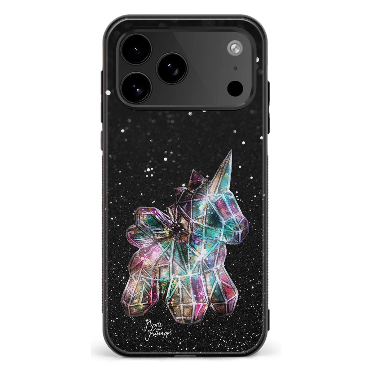 iPhone 18 Pro Max unicorn suojakuoret - Valkoinen - Noora Kämppi