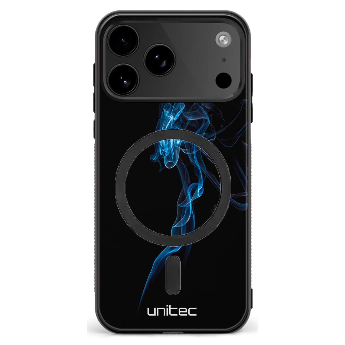 iPhone 18 Pro suojakuoret - Blue Smoke On Black