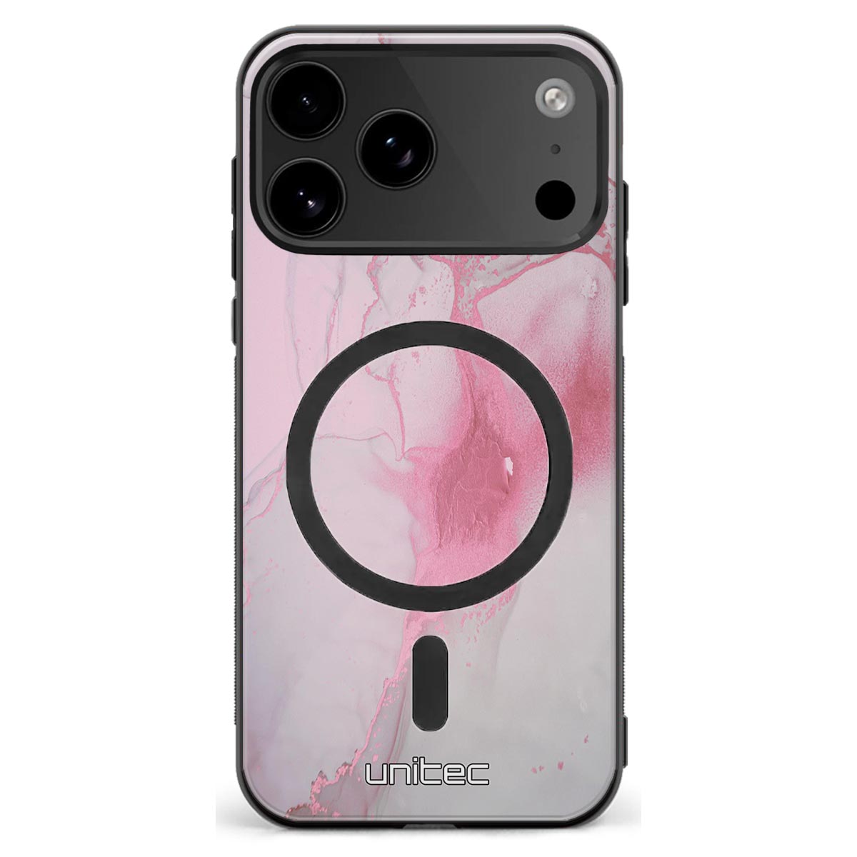 iPhone 18 Pro marmori suojakuoret - Pink Pok Rie
