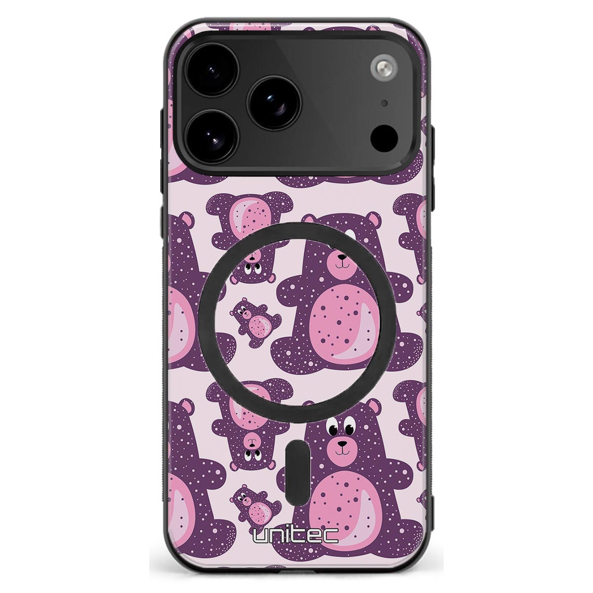 iPhone 18 Pro suojakuoret - Purple Teddy Bear