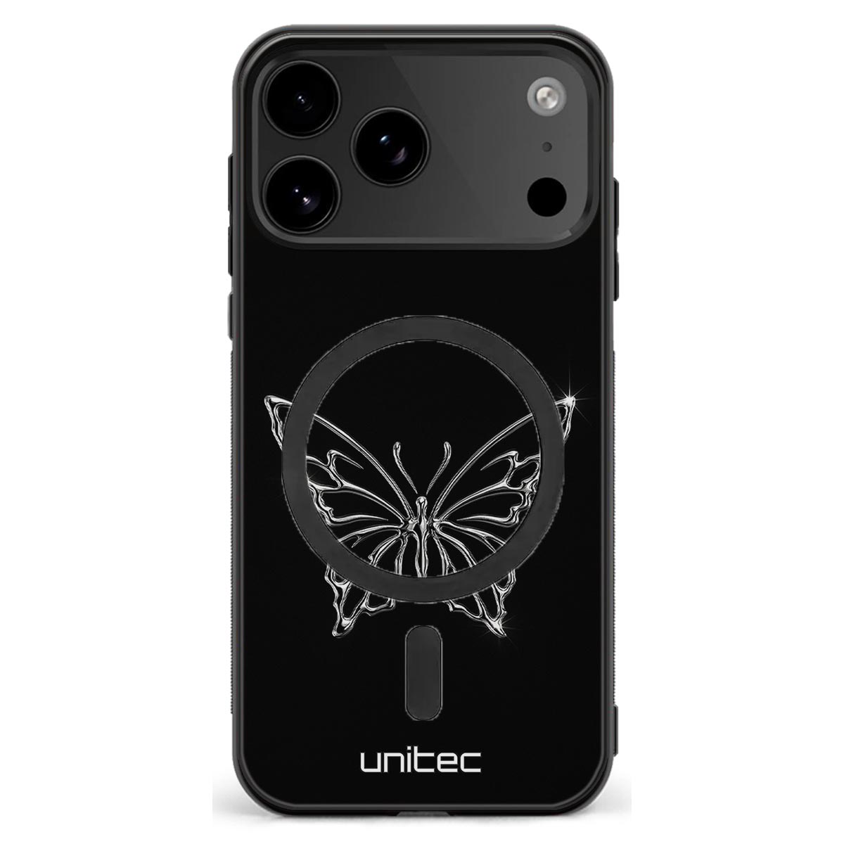 iPhone 18 Pro Suojakuoret Minimalistic – Shimmer Butterfly