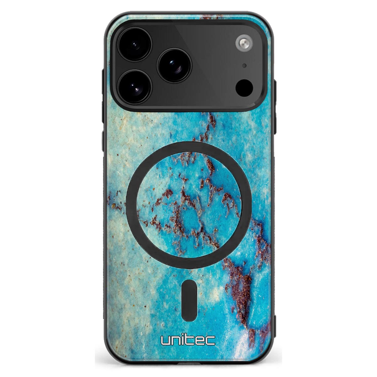 iPhone 18 Pro marmori suojakuoret - Turquoise Marble