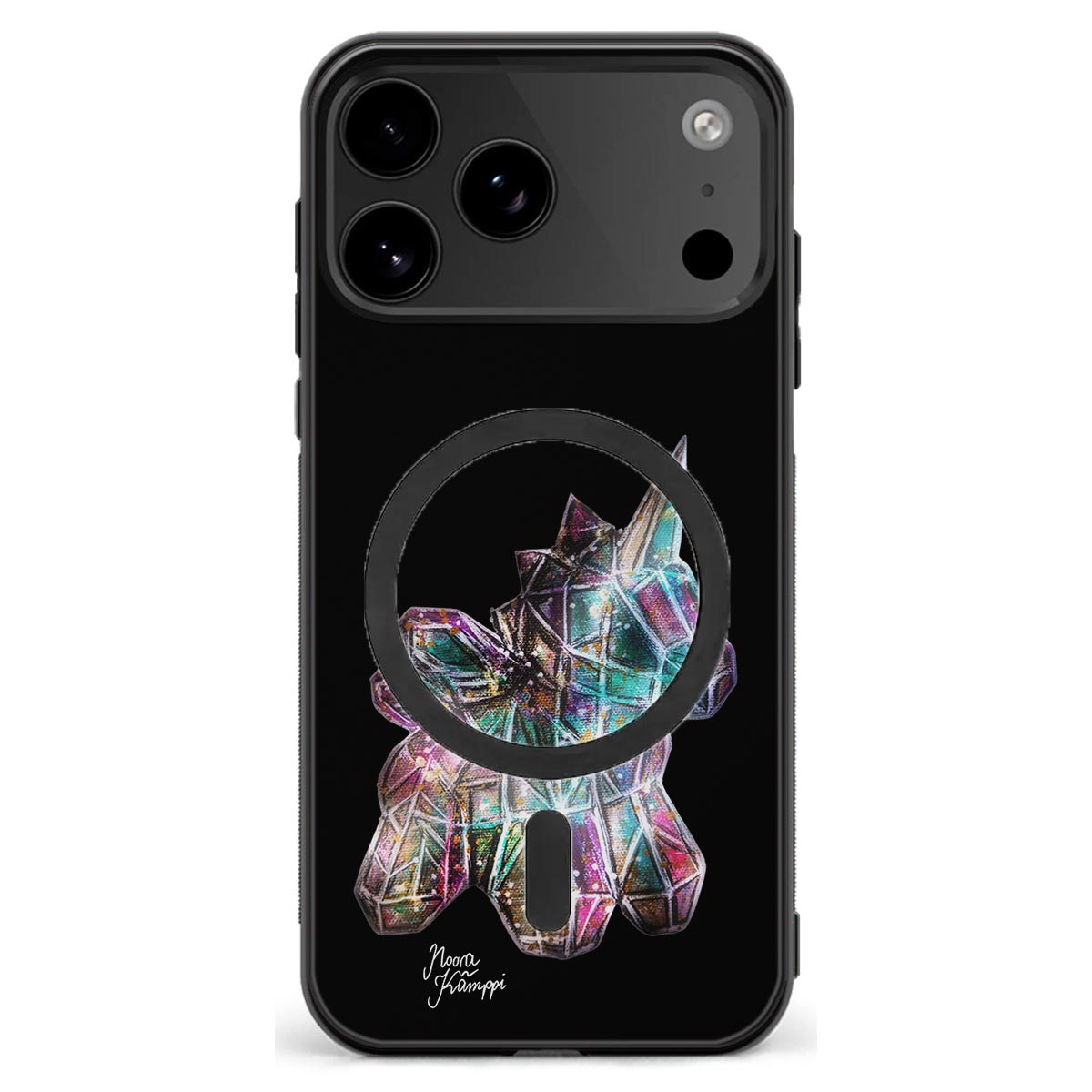 iPhone 18 Pro unicorn suojakuoret - Musta - Noora Kämppi