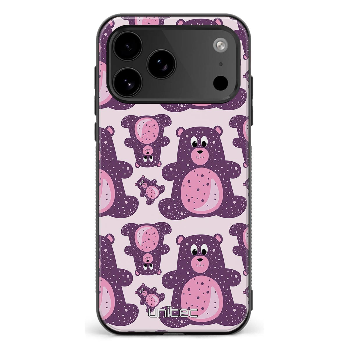 iPhone 18 Pro suojakuoret - Purple Teddy Bear
