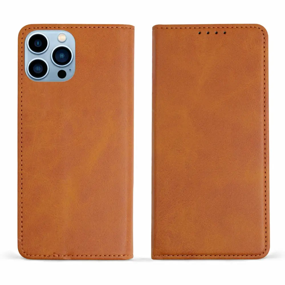 iPhone 14 Pro Unitec Lompakko Suojakotelo Ruskea