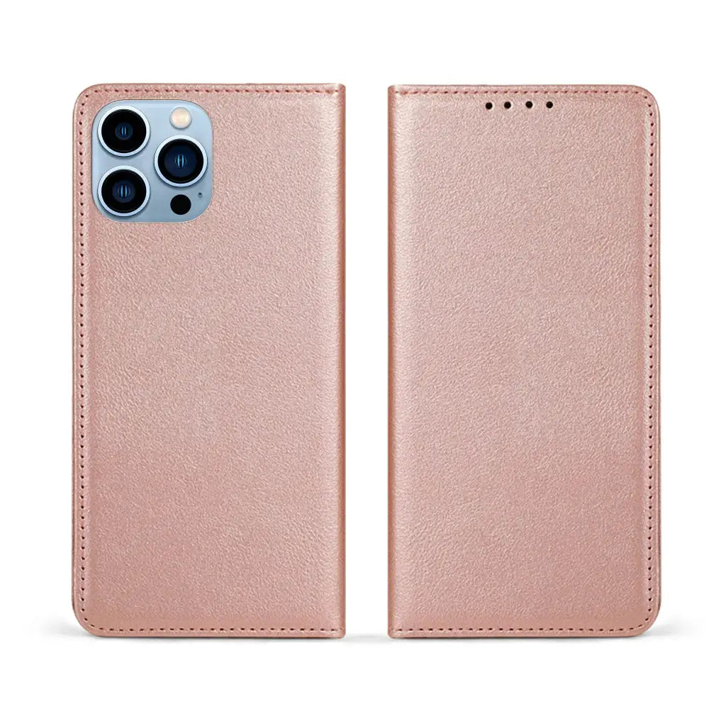 iPhone 14 Pro Unitec Lompakko Suojakotelo Ruusukulta