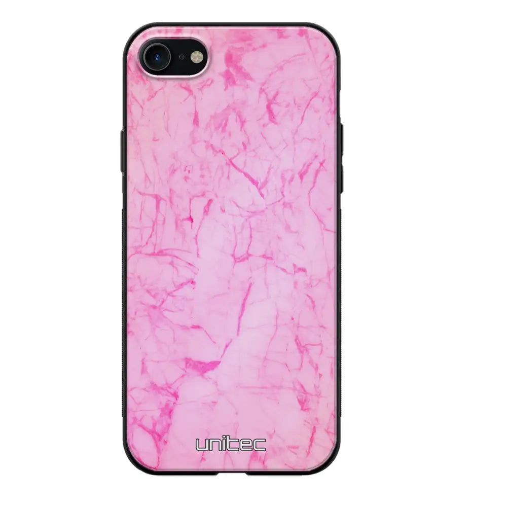 iPhone 7 marmori suojakuoret - Light Pink Marble - Ei
