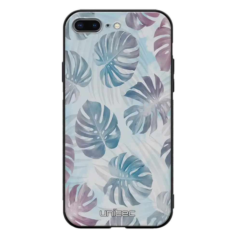iPhone 7 Plus kukka suojakuoret - Monstera Texture - Ei