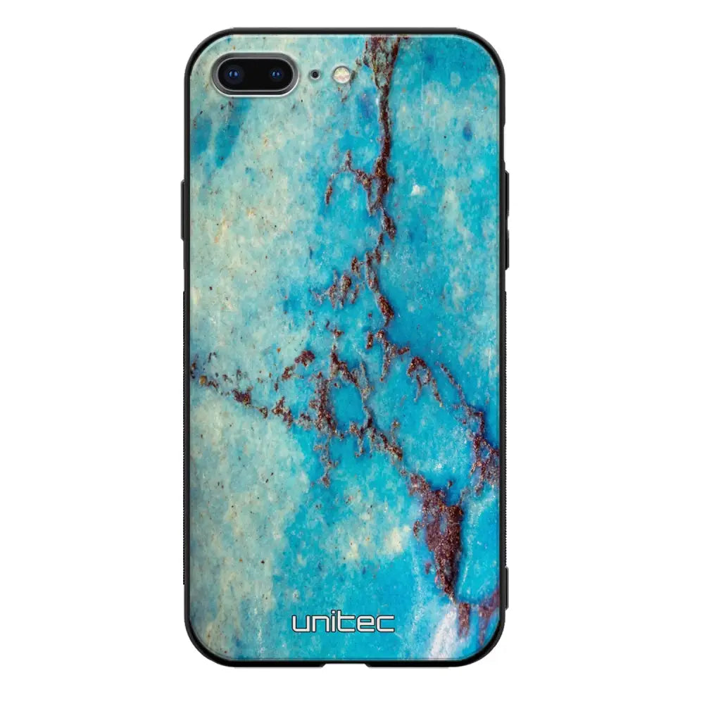 iPhone 7 Plus marmori suojakuoret - Turquoise Marble - Ei