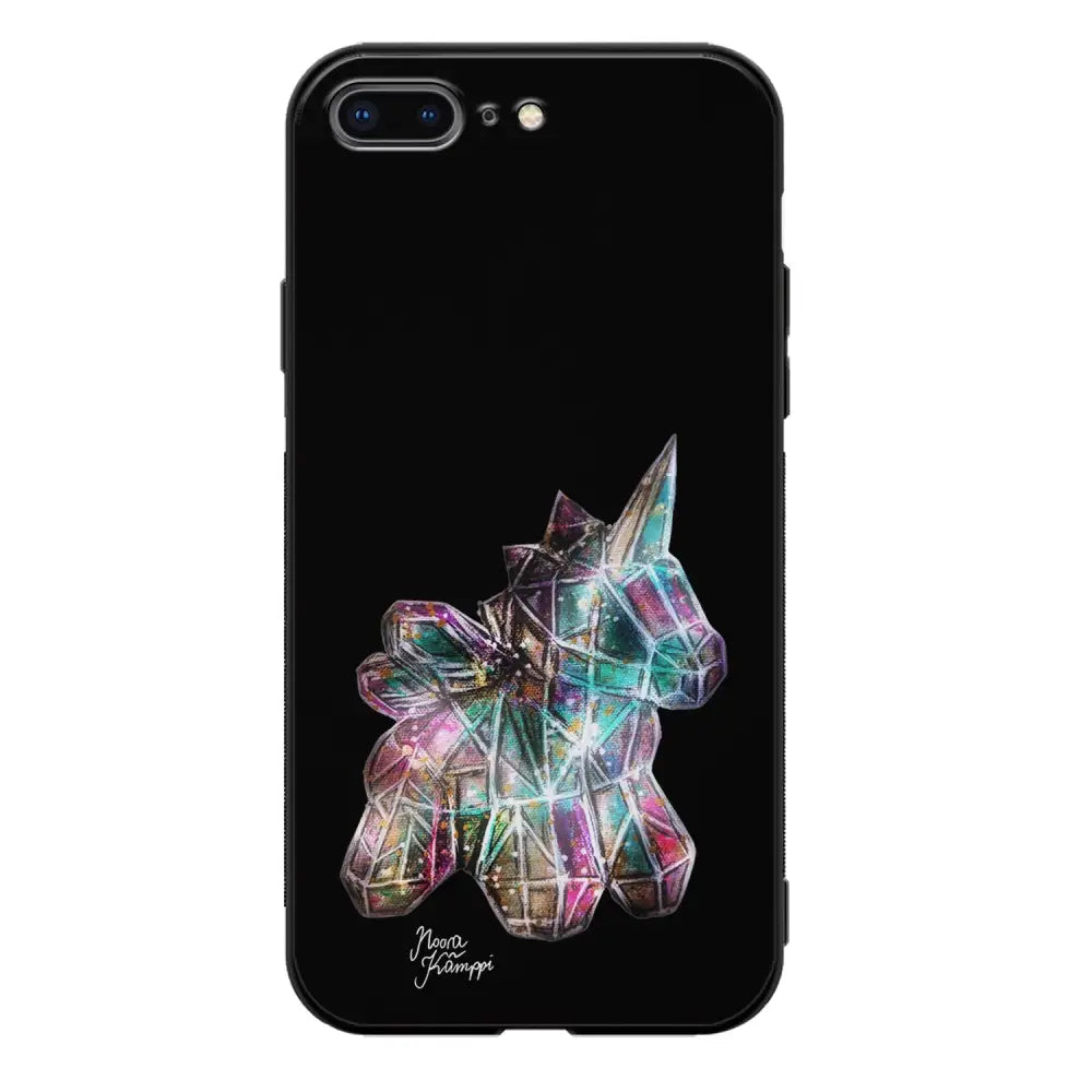 iPhone 7 Plus unicorn suojakuoret - Musta - Noora Kämppi - Ei
