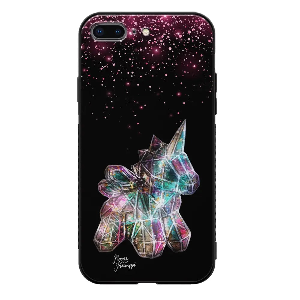iPhone 7 Plus unicorn suojakuoret - Pinkki - Noora Kämppi - Ei