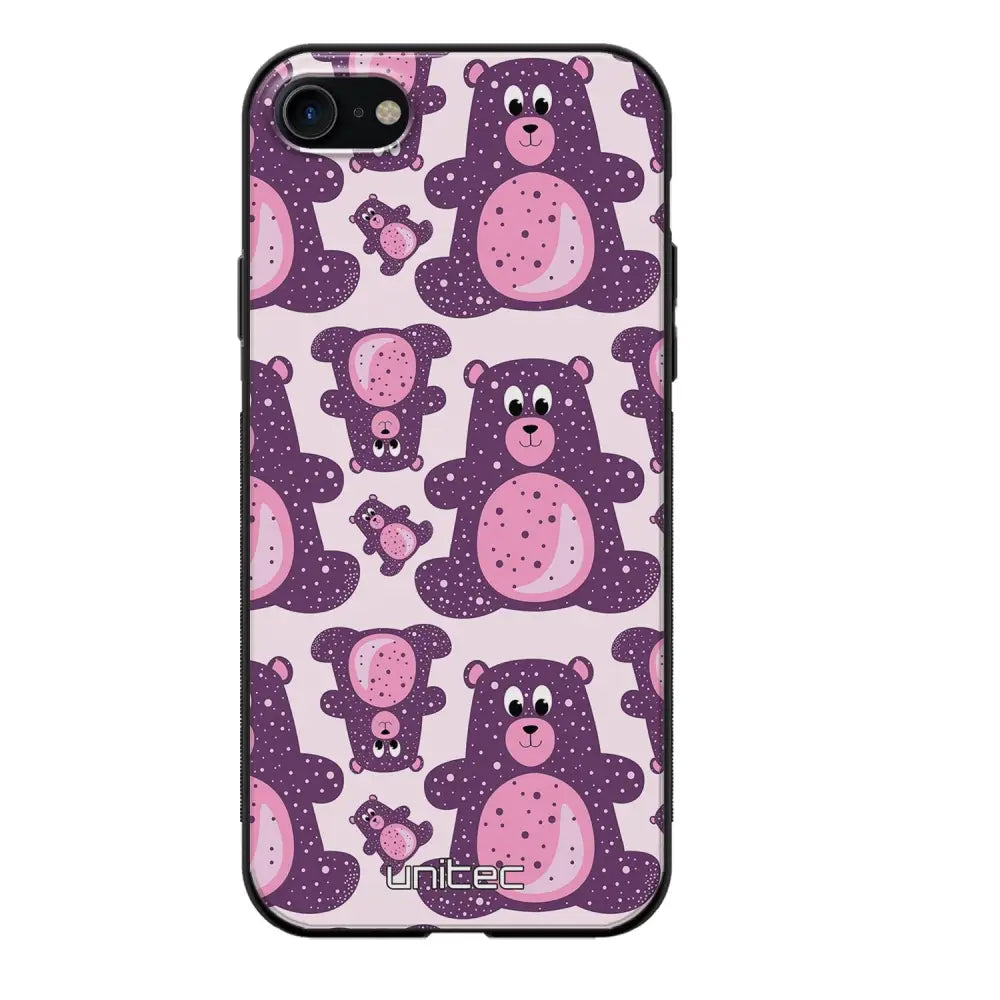 iPhone 7 suojakuoret - Purple Teddy Bear - Ei