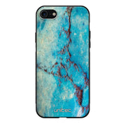 iPhone 8 marmori suojakuoret - Turquoise Marble - Ei