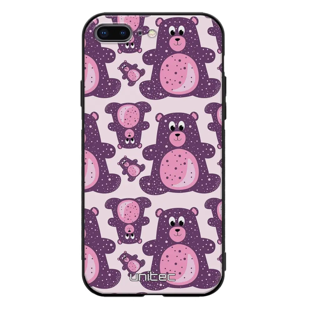 iPhone 8 Plus suojakuoret - Purple Teddy Bear - Ei