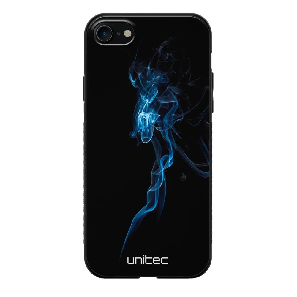 iPhone 8 suojakuoret - Blue Smoke On Black - Ei