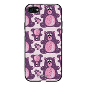 iPhone 8 suojakuoret - Purple Teddy Bear - Ei