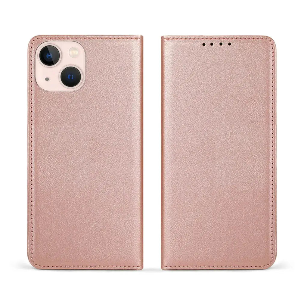 iPhone 14 Plus Unitec Lompakko Suojakotelo Ruusukulta