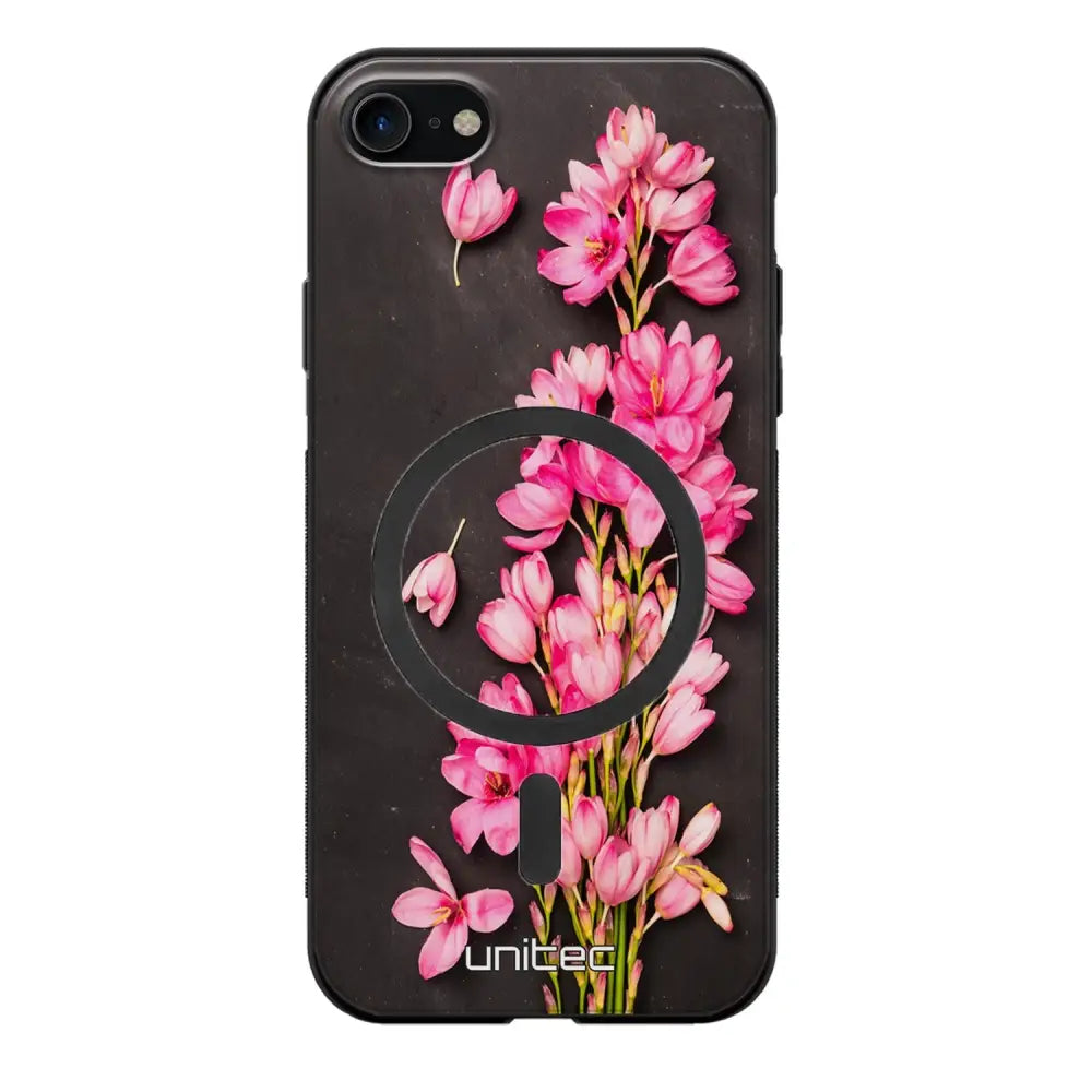 iPhone SE 2020 kukka suojakuoret - Pink Flowers