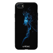 iPhone SE 2020 suojakuoret - Blue Smoke On Black - Ei