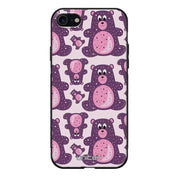 iPhone SE 2020 suojakuoret - Purple Teddy Bear - Ei