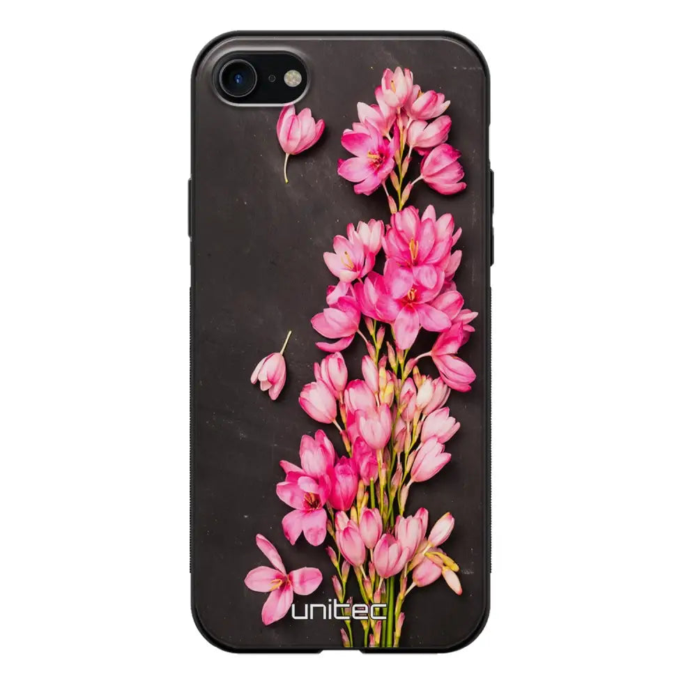 iPhone SE 2022 kukka suojakuoret - Pink Flowers - Ei