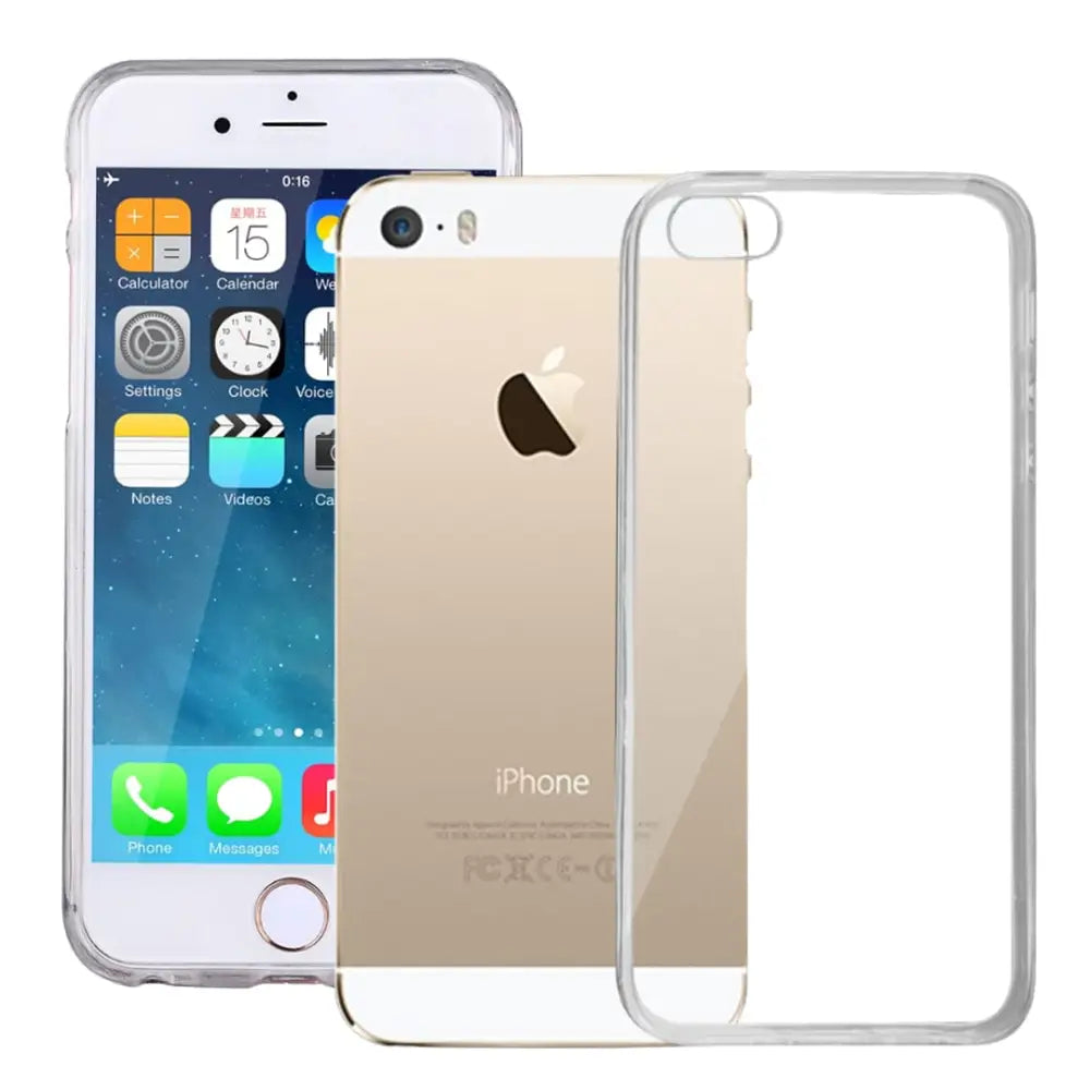 iPhone SE / iPhone 5S / iPhone 5 Silikonikuori - Läpinäkyvä