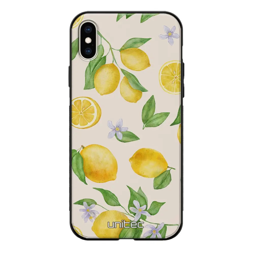 iPhone X hedelmä suojakuoret - Lemon - Ei