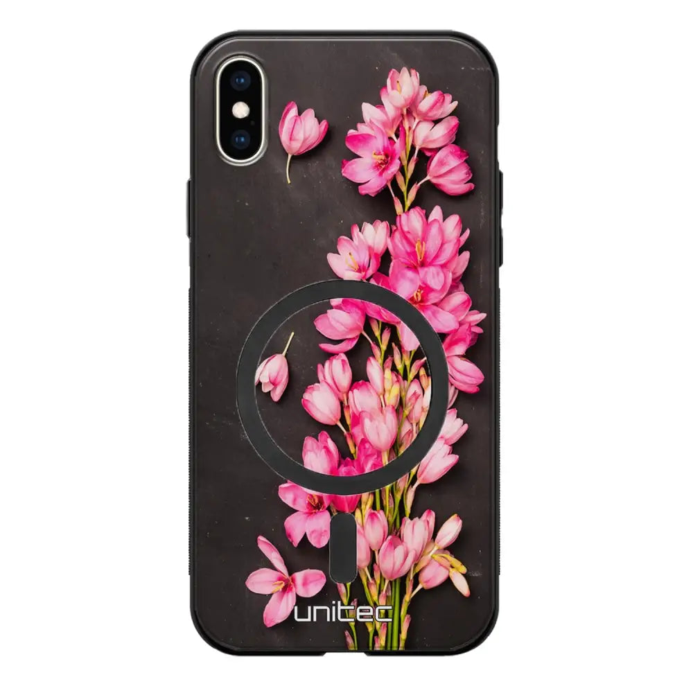 iPhone X kukka suojakuoret - Pink Flowers