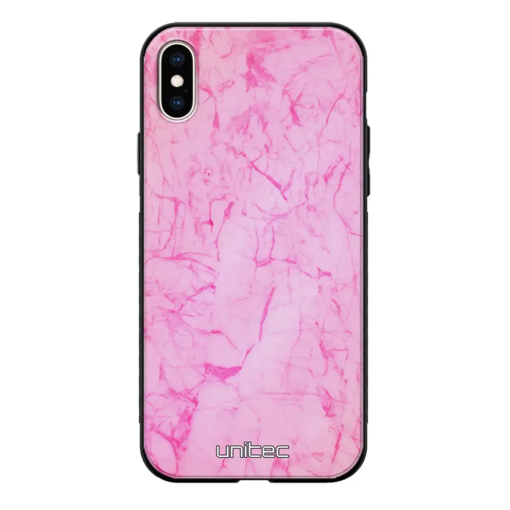 iPhone X marmori suojakuoret - Light Pink Marble - Ei
