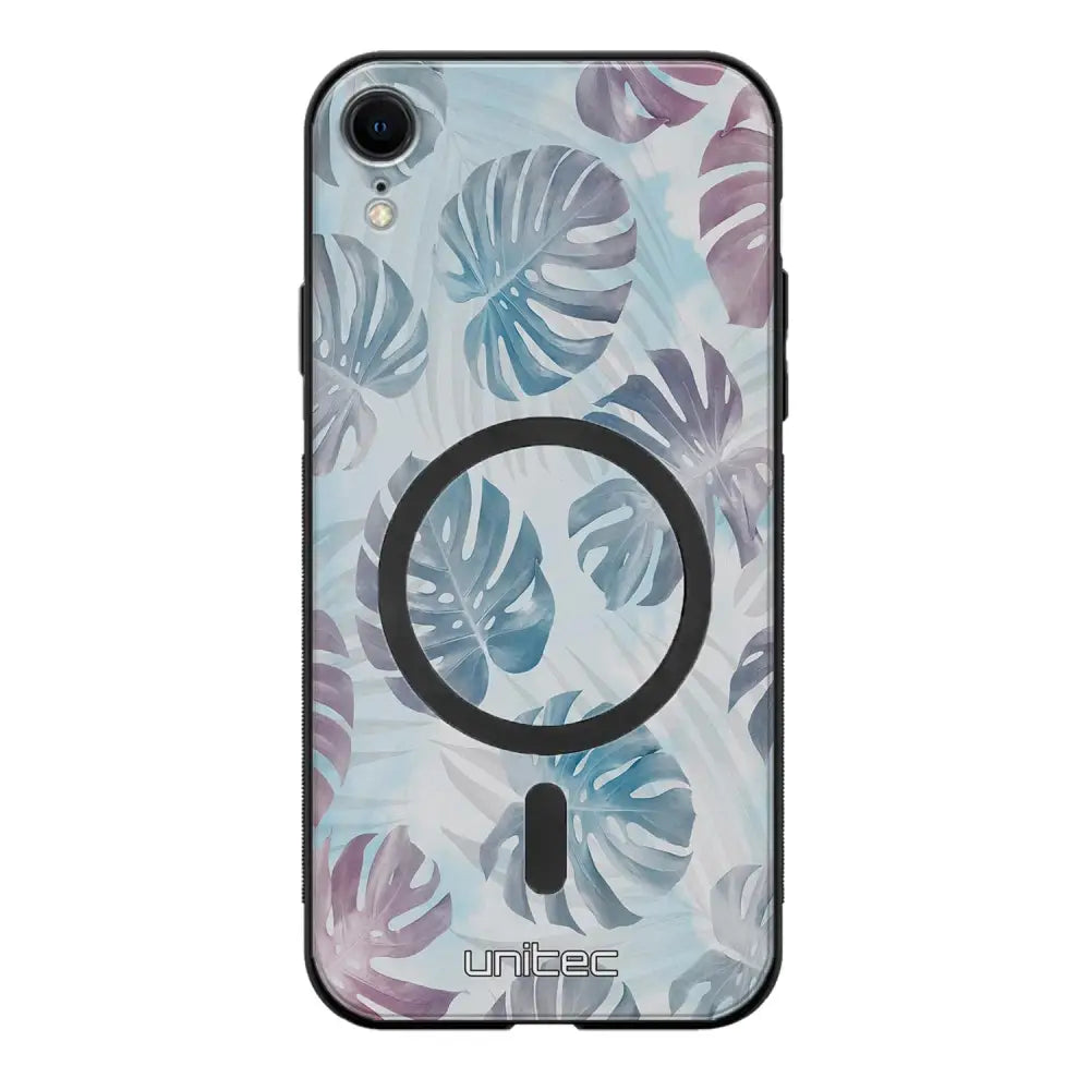 iPhone XR kukka suojakuoret - Monstera Texture