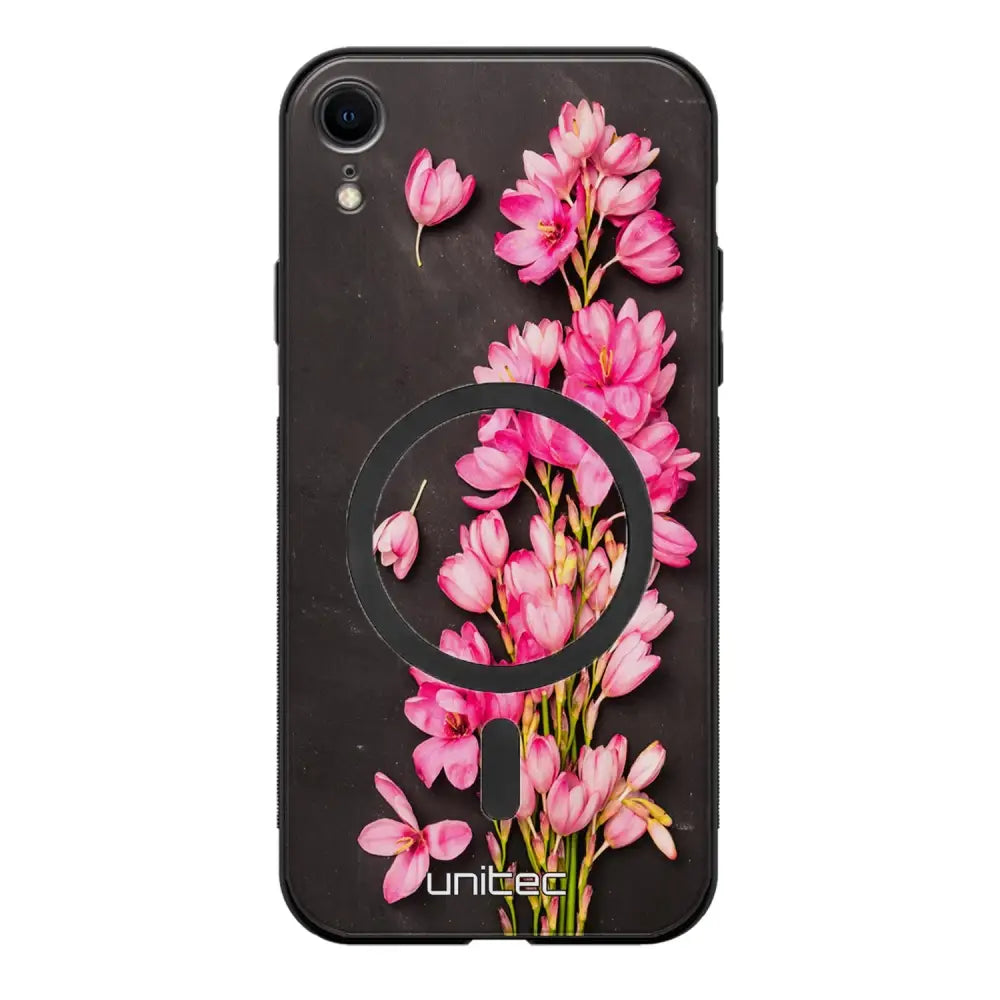 iPhone XR kukka suojakuoret - Pink Flowers