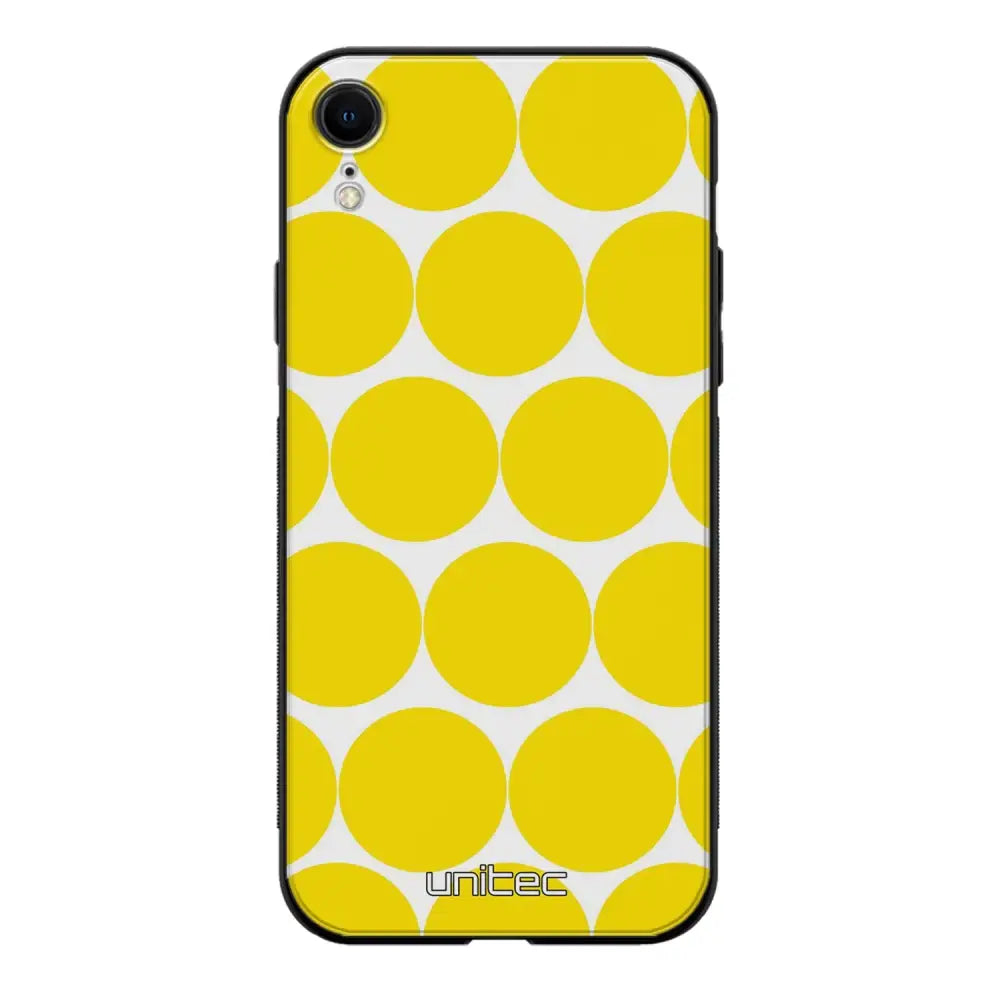 iPhone XR pallo suojakuoret - Keltainen Pallo - Ei